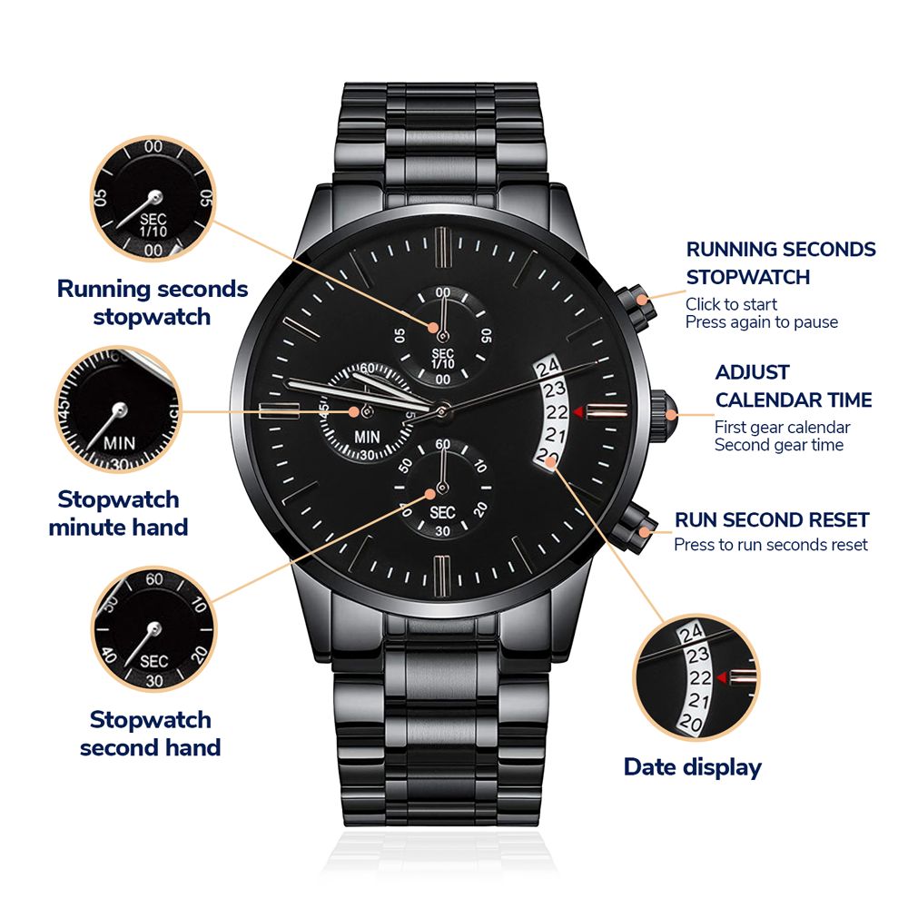 Firefighter Dad engraved Watch