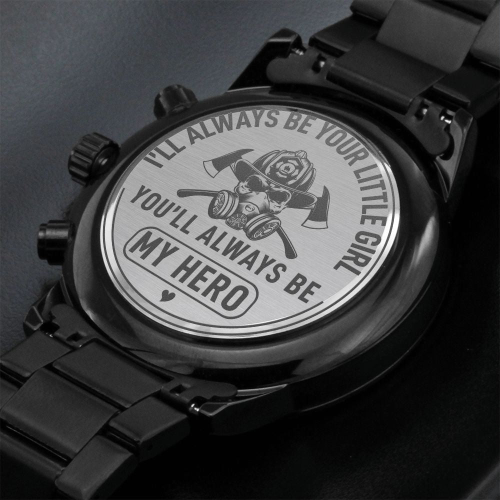 Firefighter Dad engraved Watch