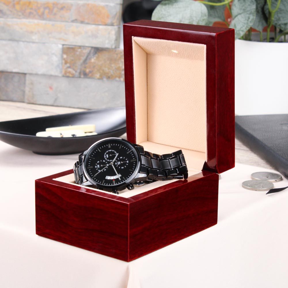 Firefighter Dad engraved Watch