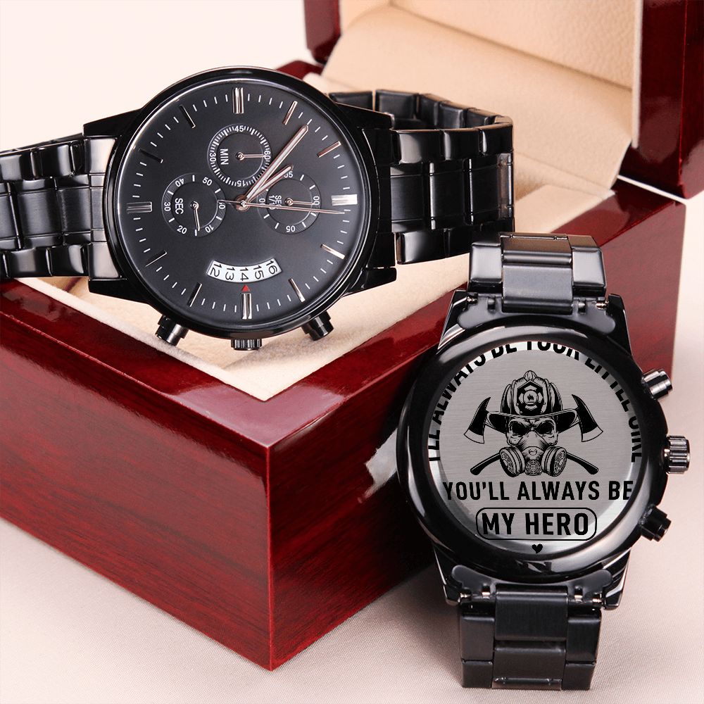 Firefighter Dad engraved Watch
