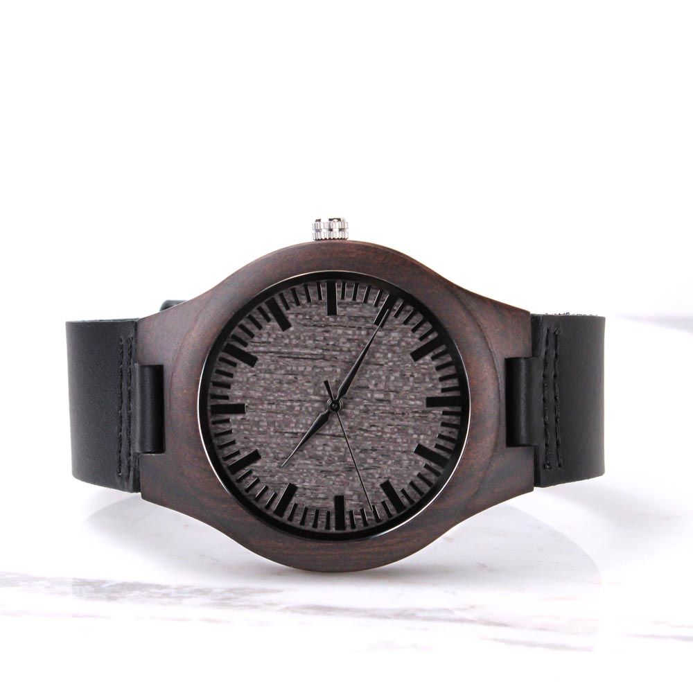 Bucking Dad Engraved Watch