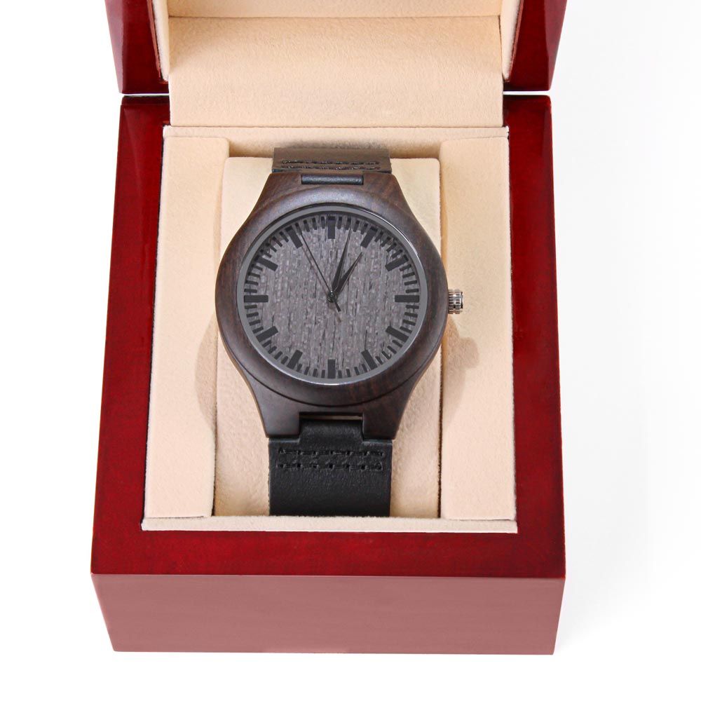 Bucking Dad Engraved Watch