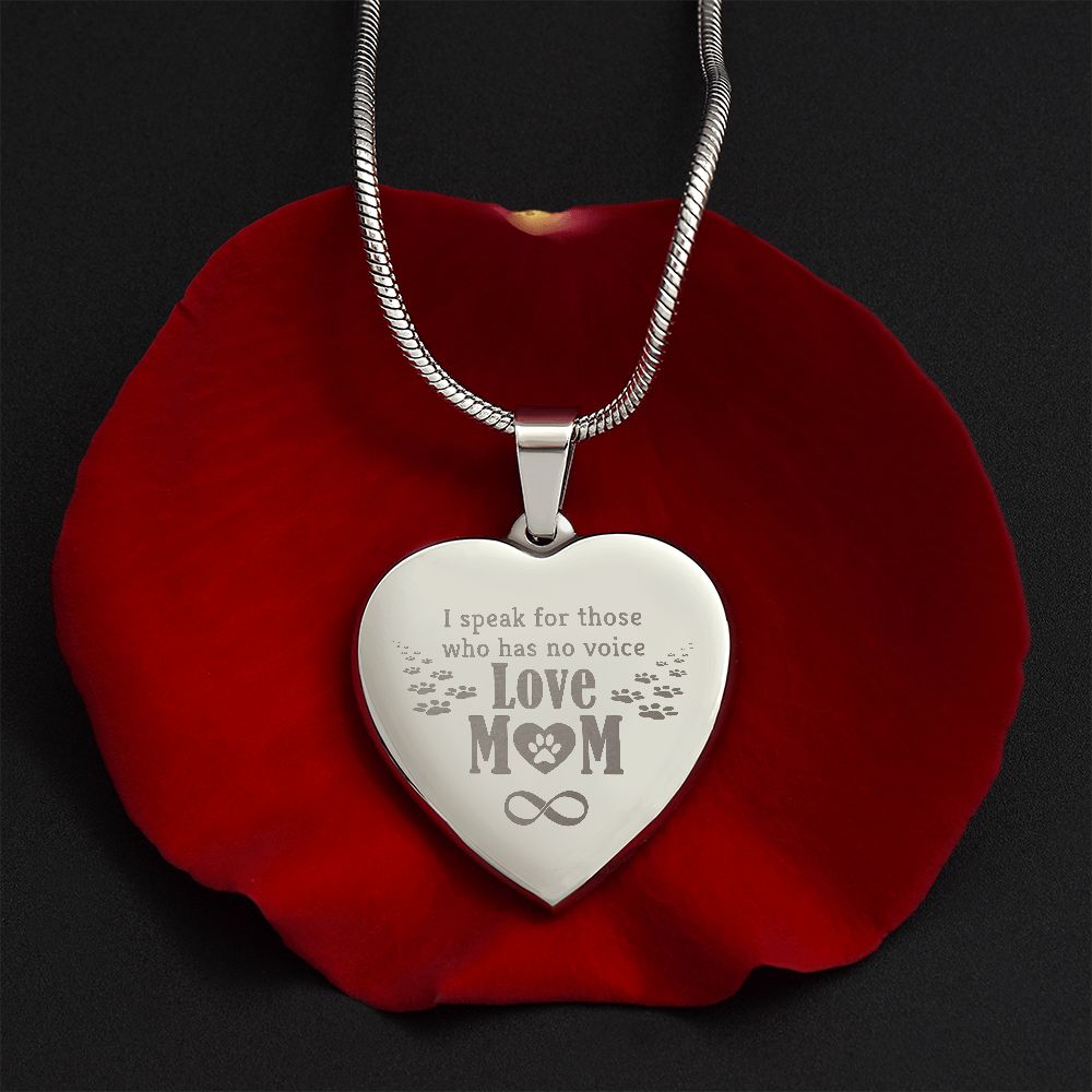 Dog Mom Engraved Necklace