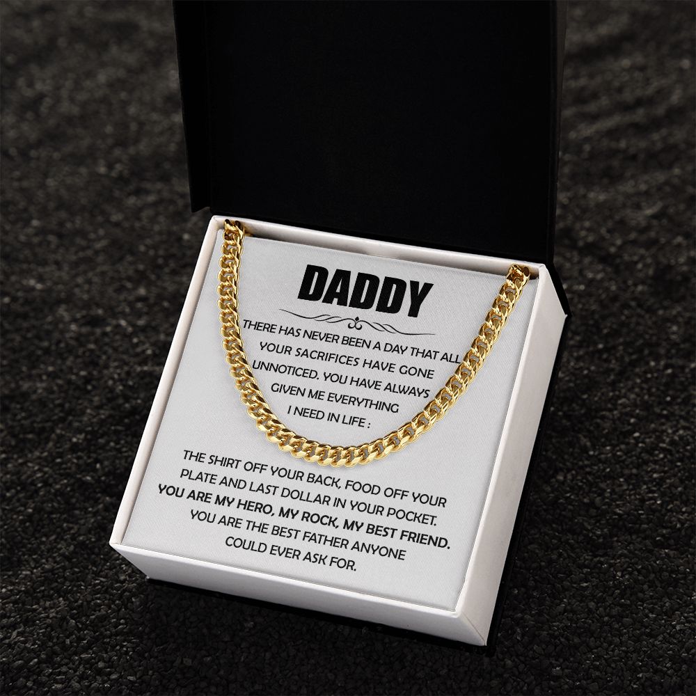 Daddy You are the Best Father Chain