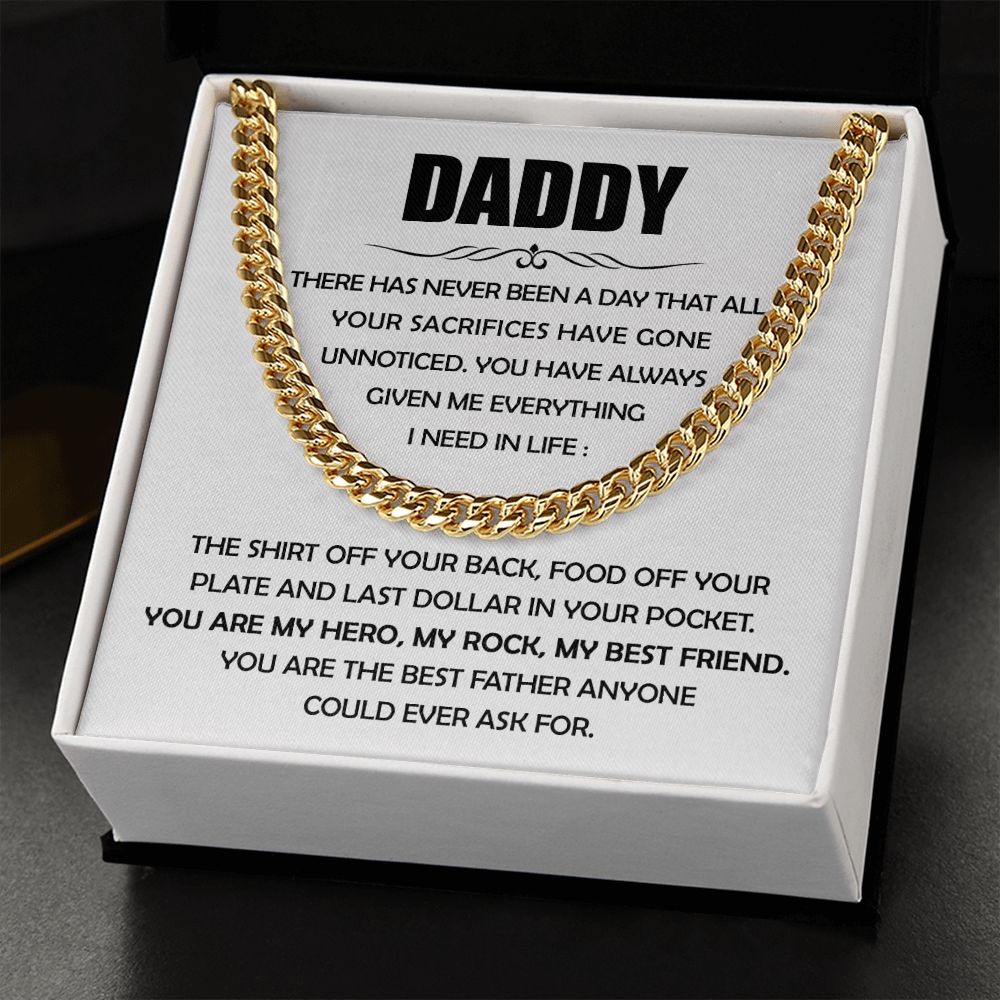 Daddy You are the Best Father Chain