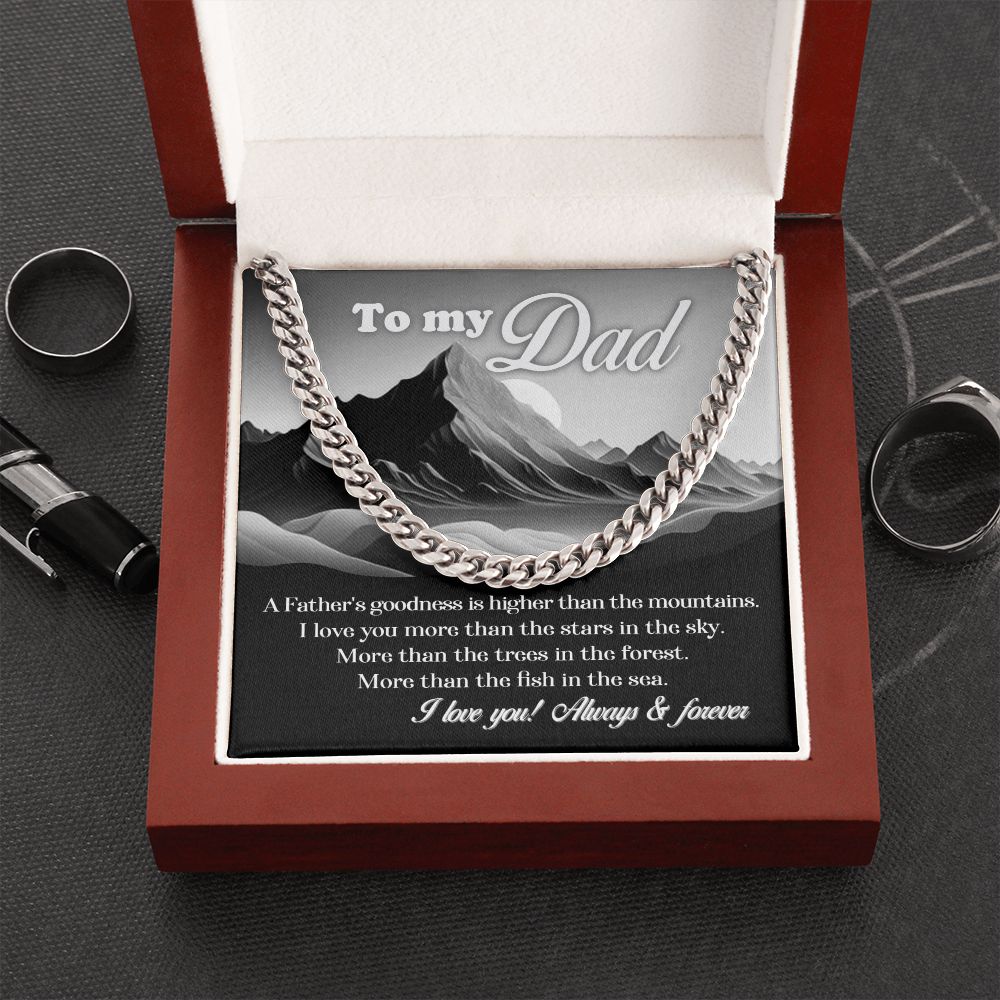 Dad Cuban link Chain