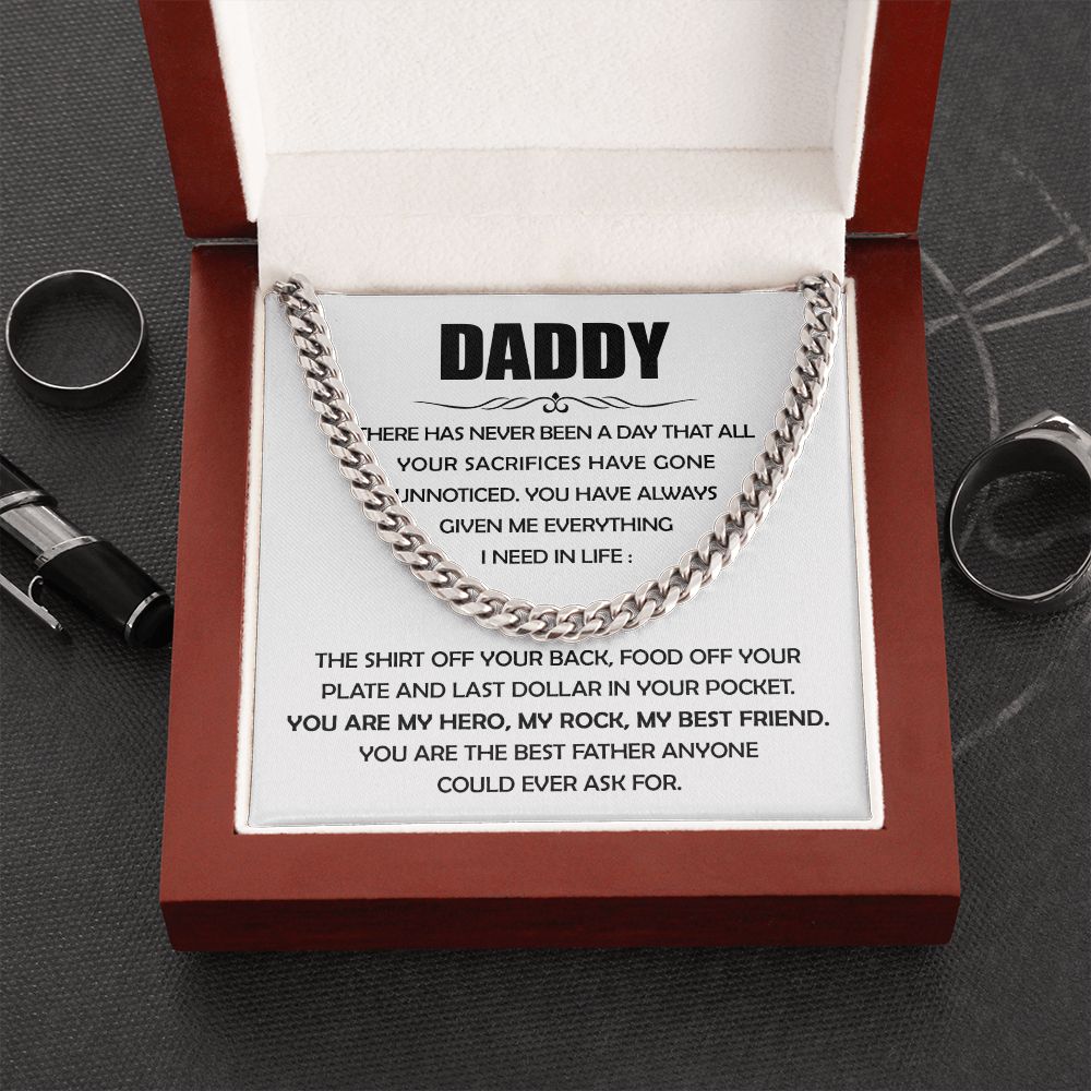 Daddy You are the Best Father Chain