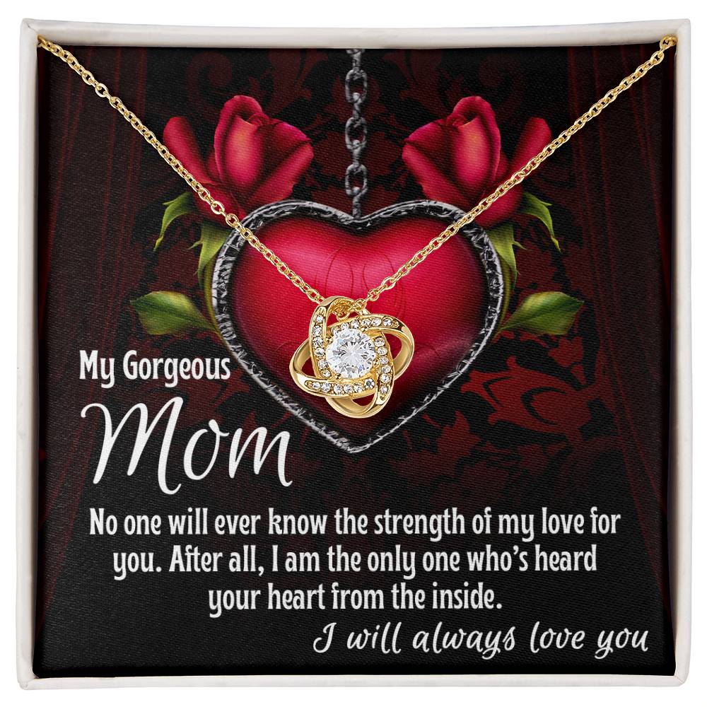 Gorgeous Mom Love Knot Necklace