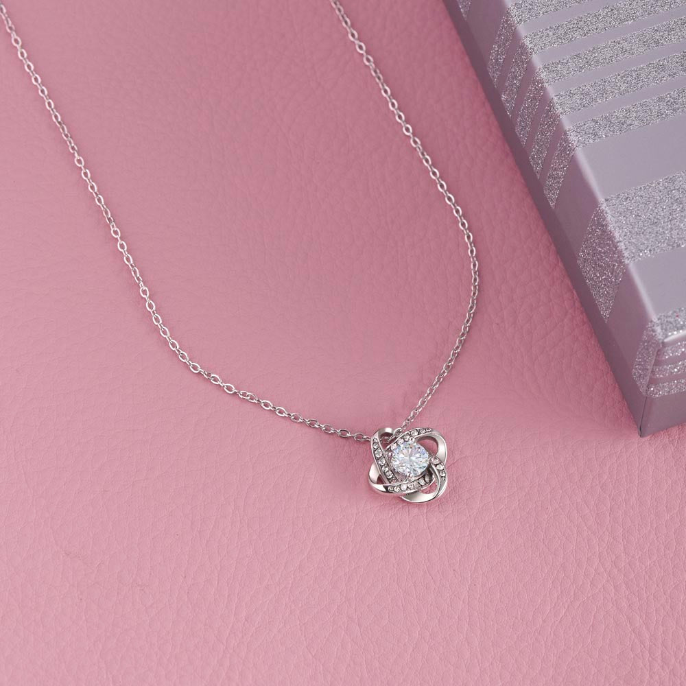 Daughter -In My Heart Love Knot Necklace
