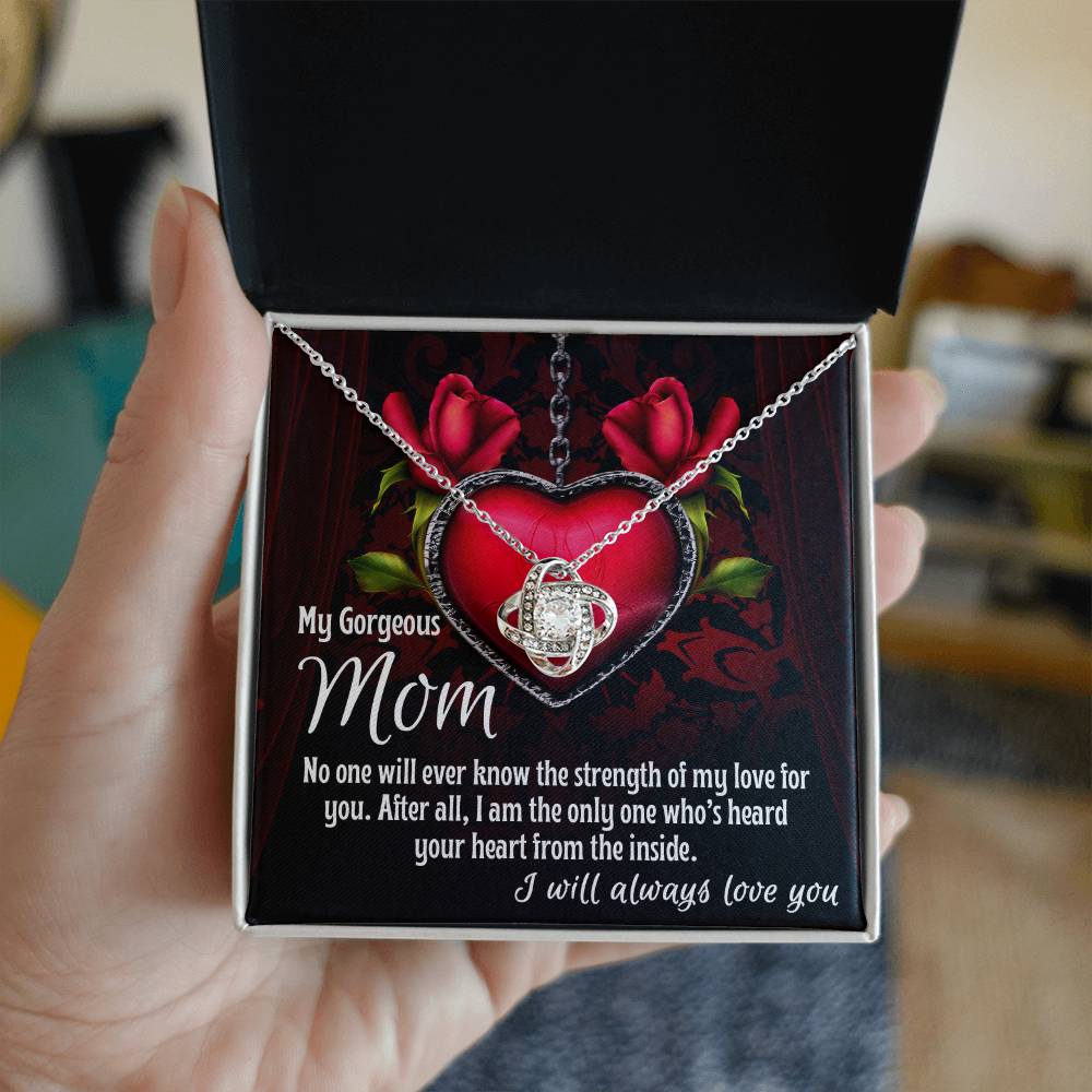 Gorgeous Mom Love Knot Necklace