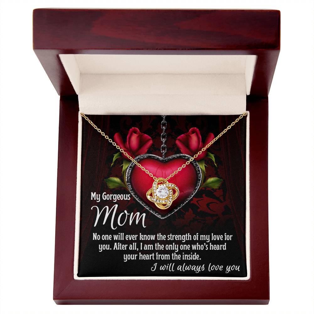 Gorgeous Mom Love Knot Necklace