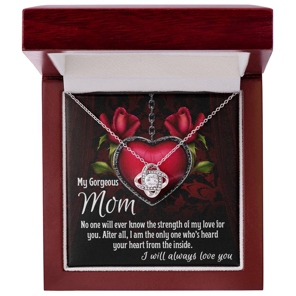 Gorgeous Mom Love Knot Necklace