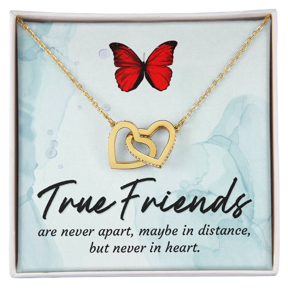 True Friends Interlocking Heart Necklace