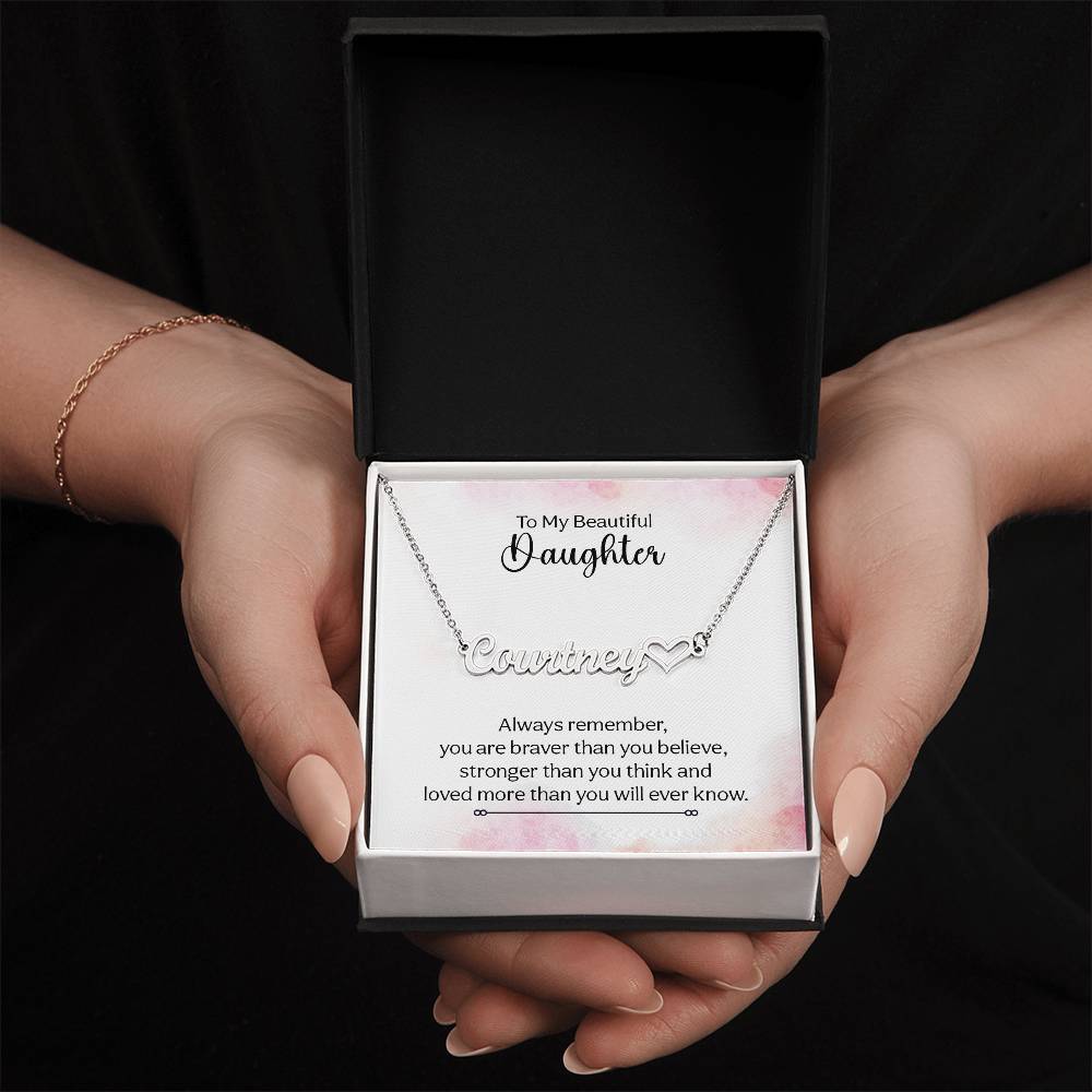 My Beautiful Daughter Name Necklace