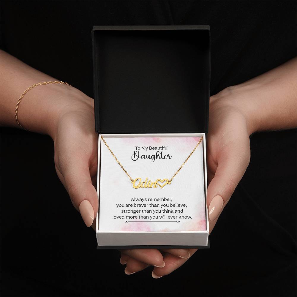 My Beautiful Daughter Name Necklace