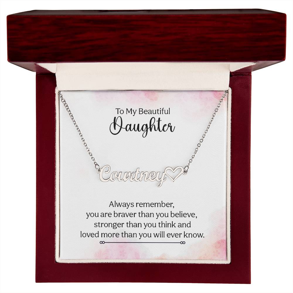 My Beautiful Daughter Name Necklace