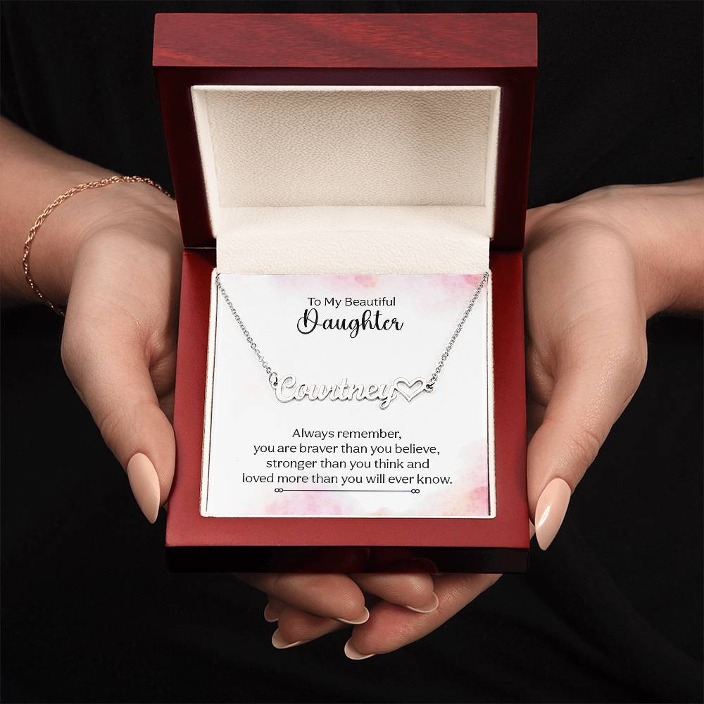 My Beautiful Daughter Name Necklace