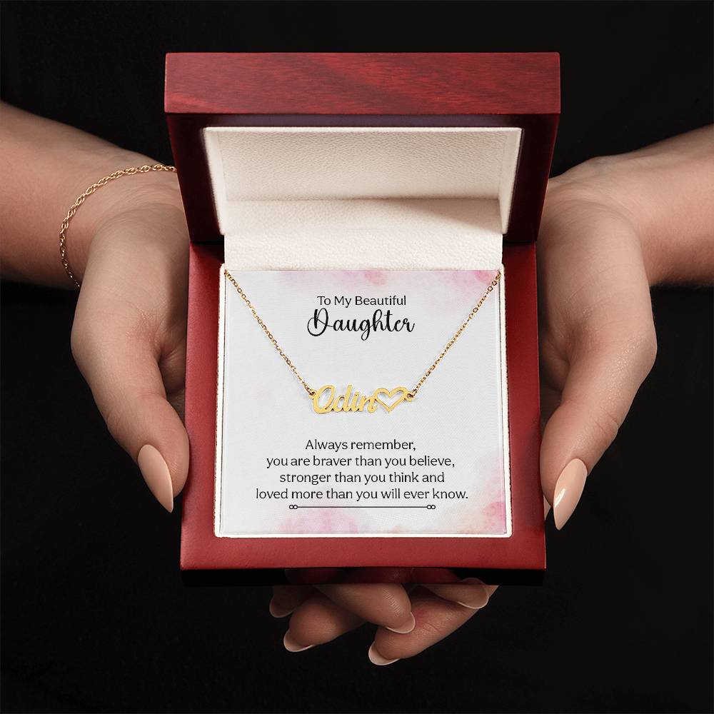 My Beautiful Daughter Name Necklace