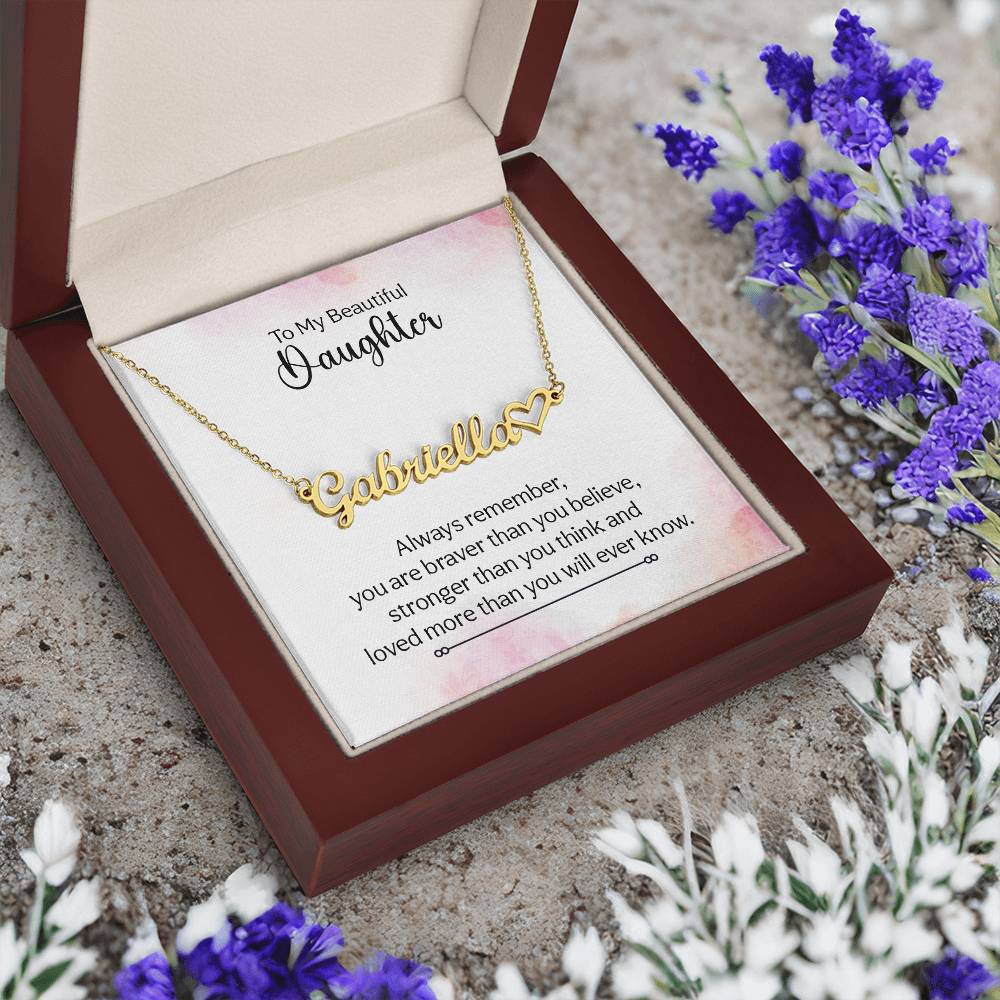My Beautiful Daughter Name Necklace