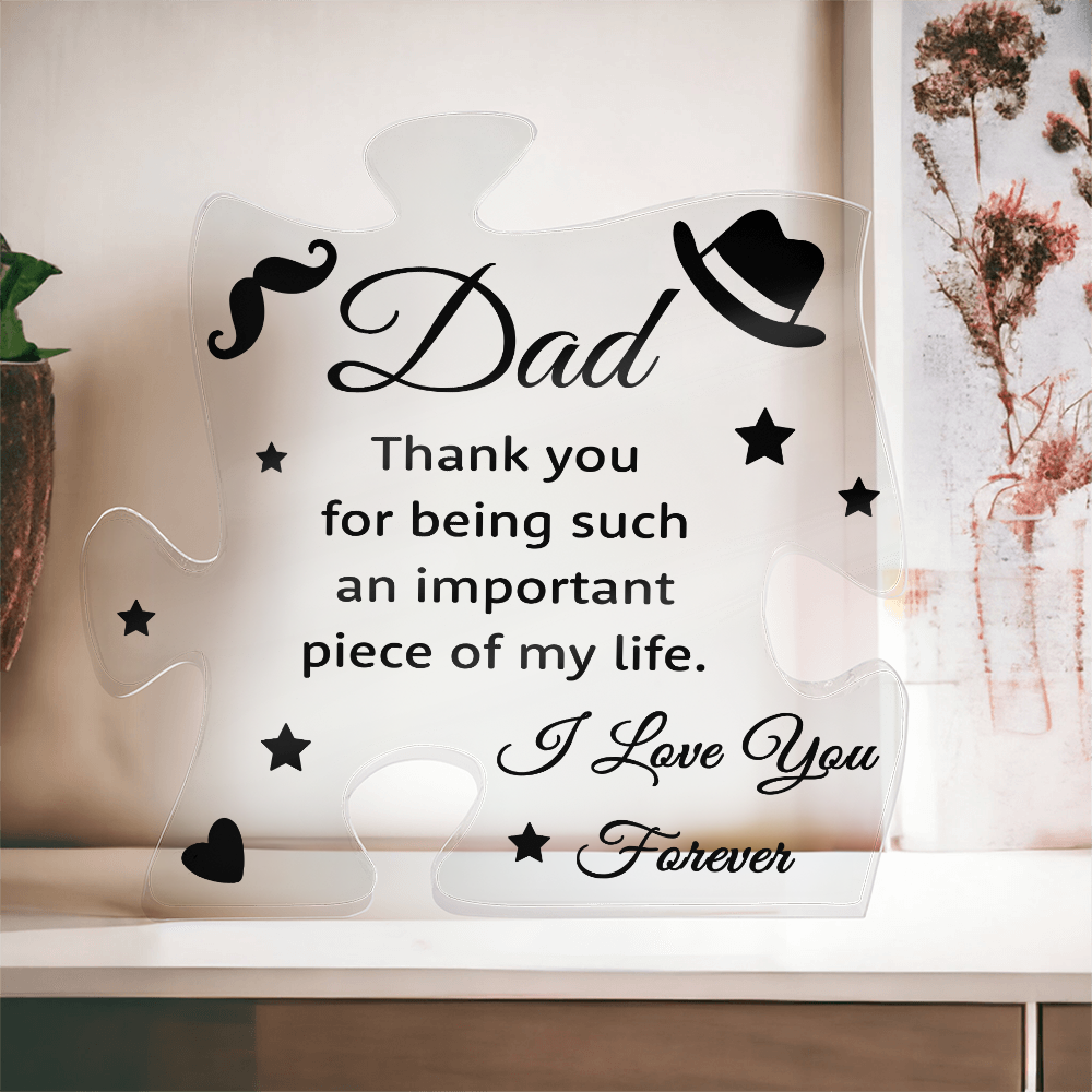 Dad Puzzle Plaque