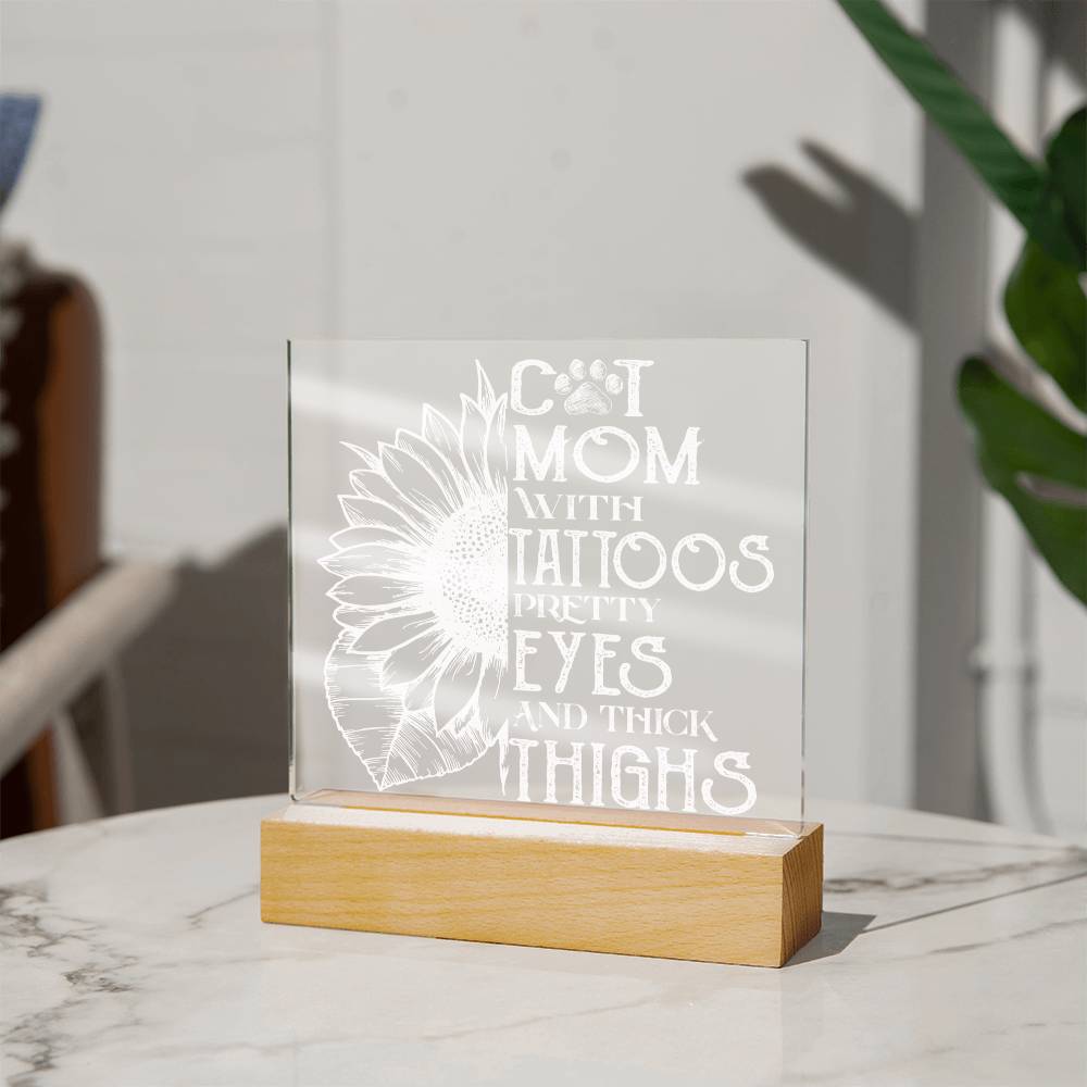 Cat Mom Acrylic Plaque