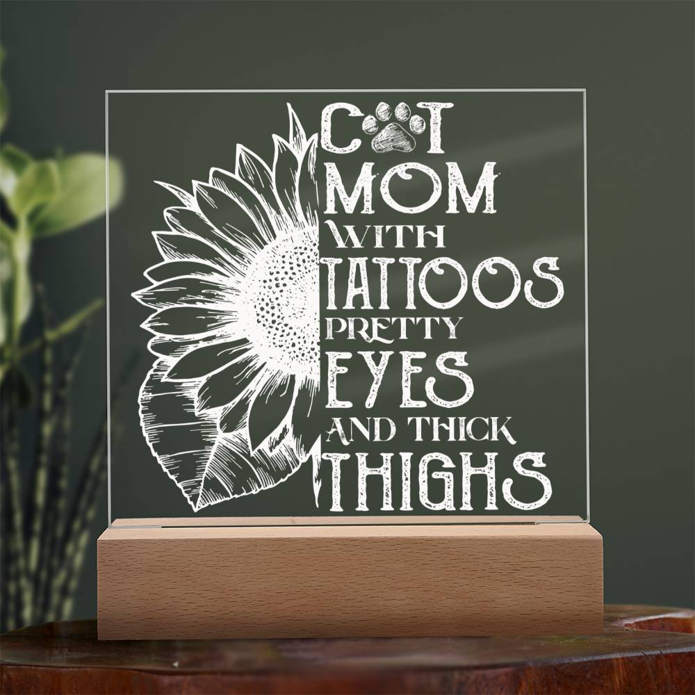 Cat Mom Acrylic Plaque