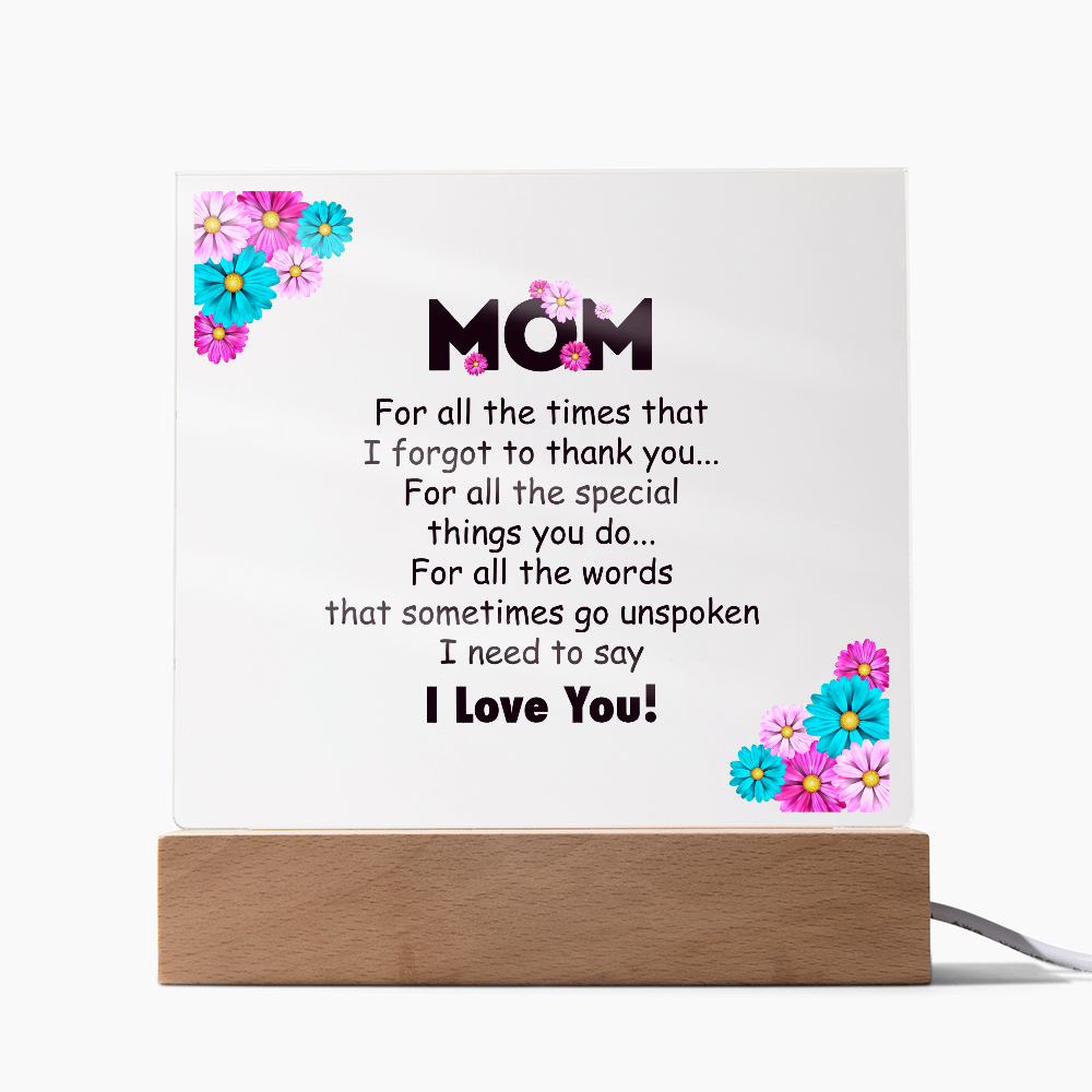 Mom Plaque