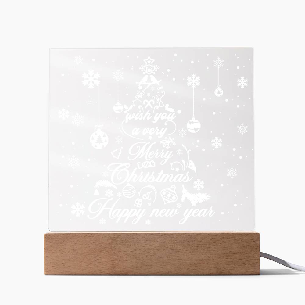 Christmas Tree Acrylic Plaque