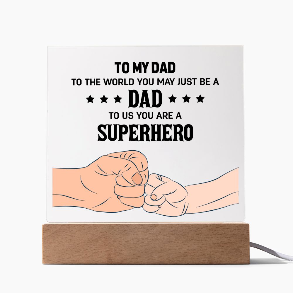 SuperHero Dad Acrylic Plaque