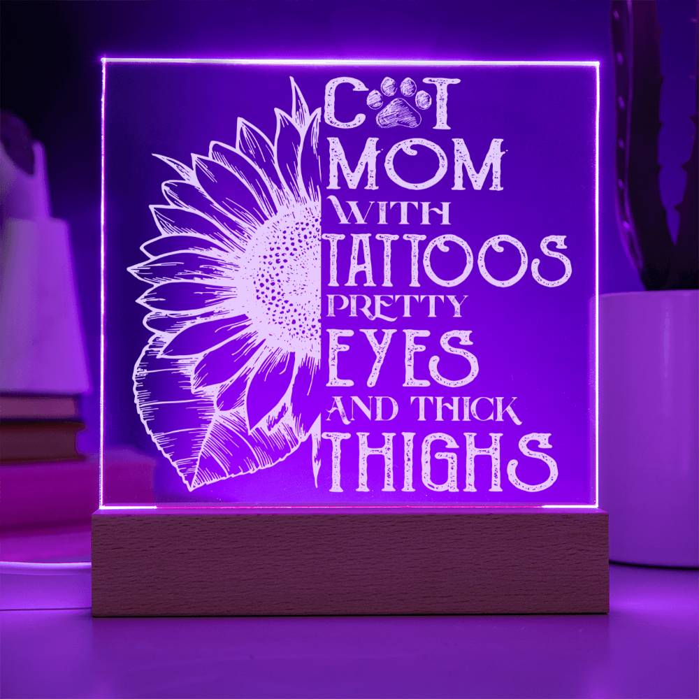 Cat Mom Acrylic Plaque