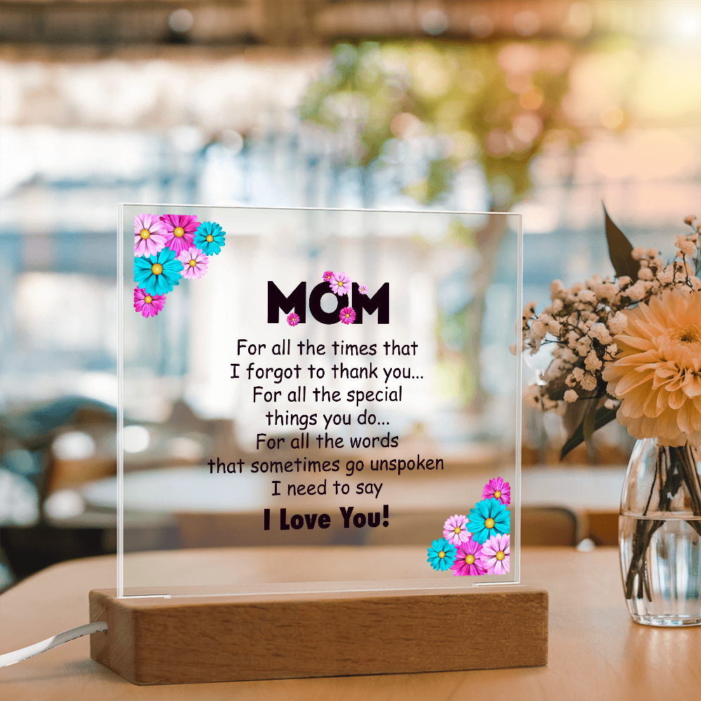 Mom Plaque