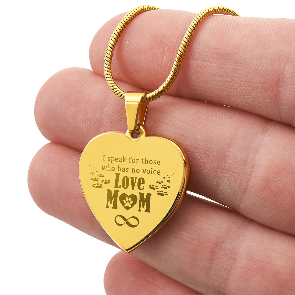 Dog Mom Engraved Necklace