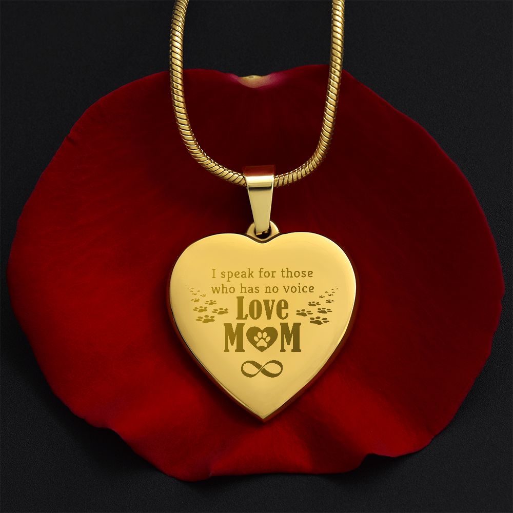 Dog Mom Engraved Necklace