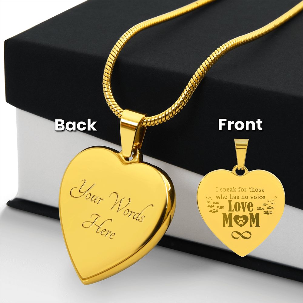 Dog Mom Engraved Necklace