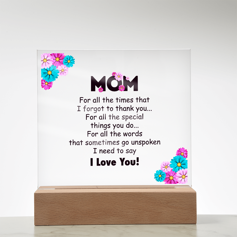 Mom Plaque