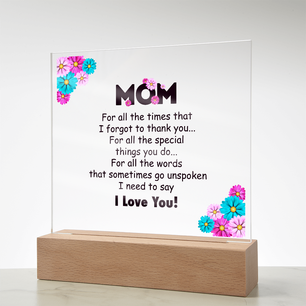 Mom Plaque