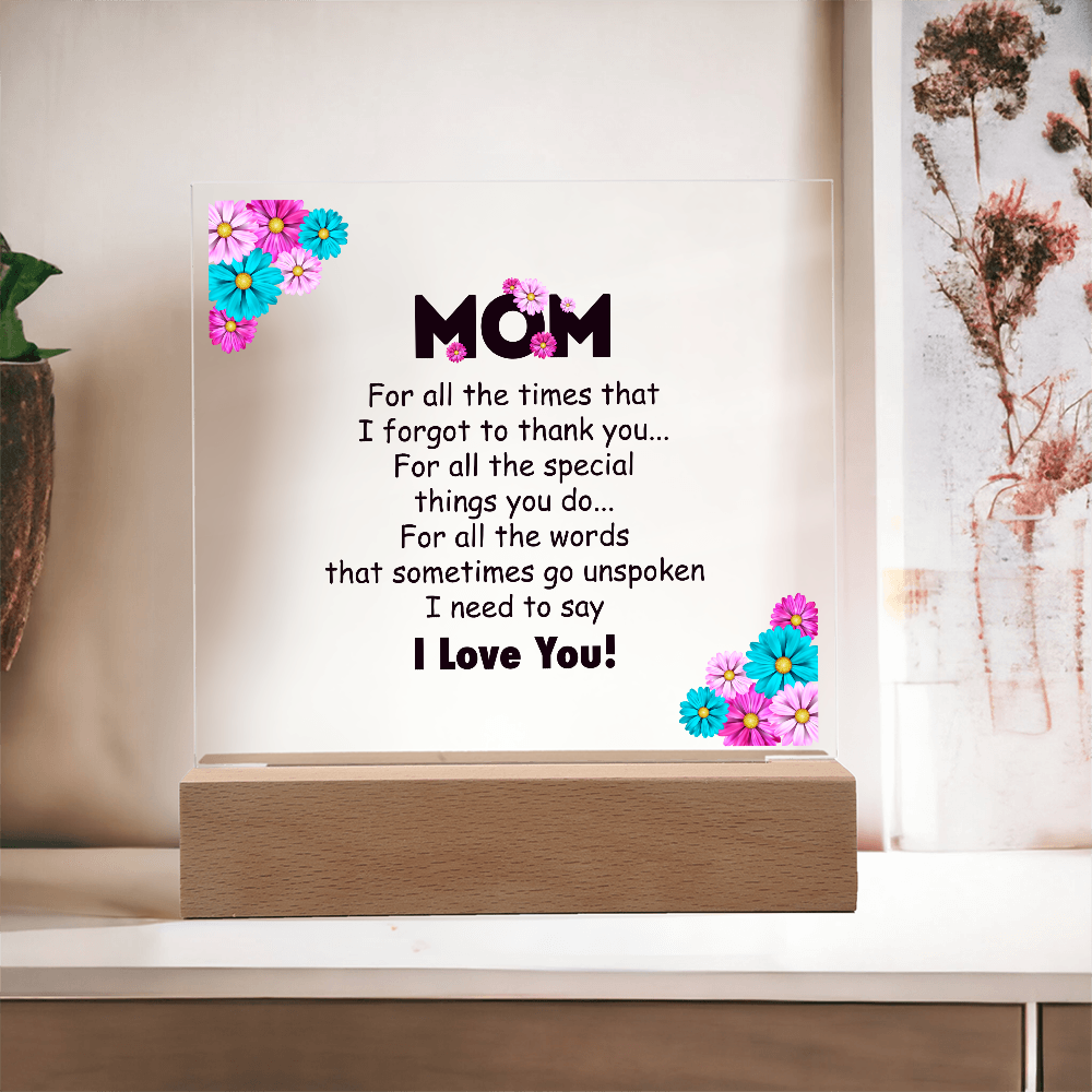 Mom Plaque