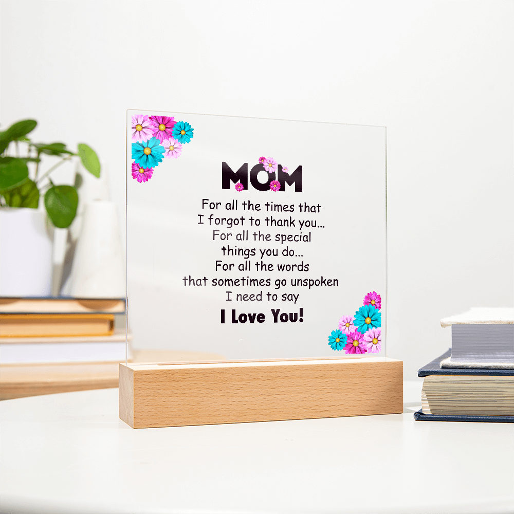 Mom Plaque
