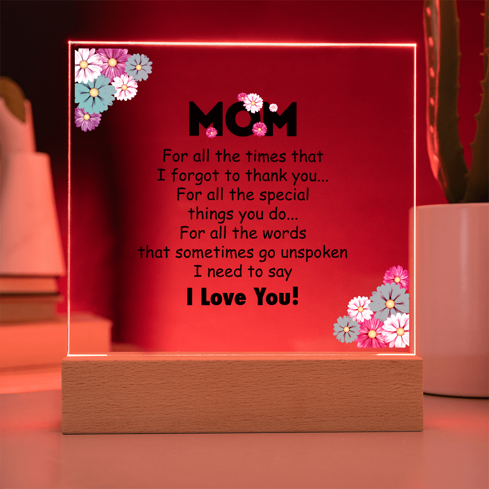 Mom Plaque