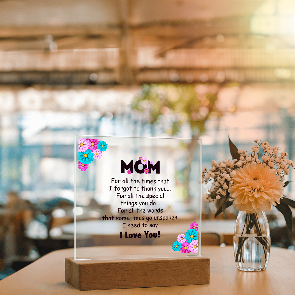 Mom Plaque