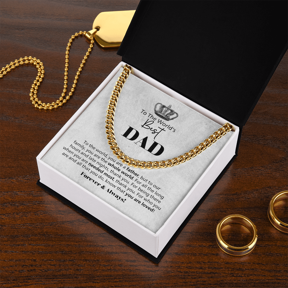 Best Dad Cuban Link Necklace