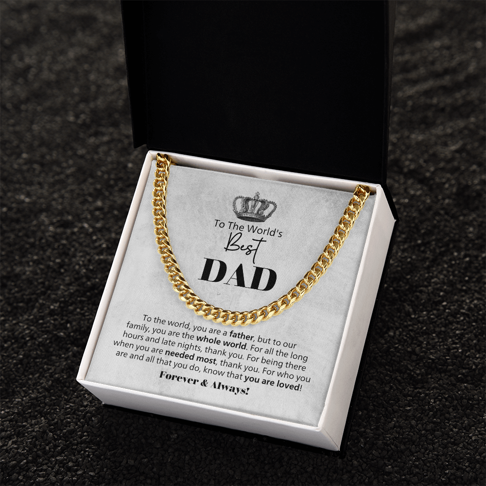 Best Dad Cuban Link Necklace