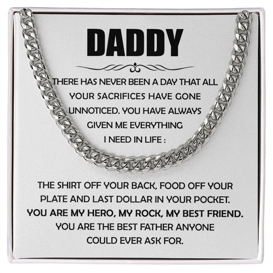 Daddy You are the Best Father Chain