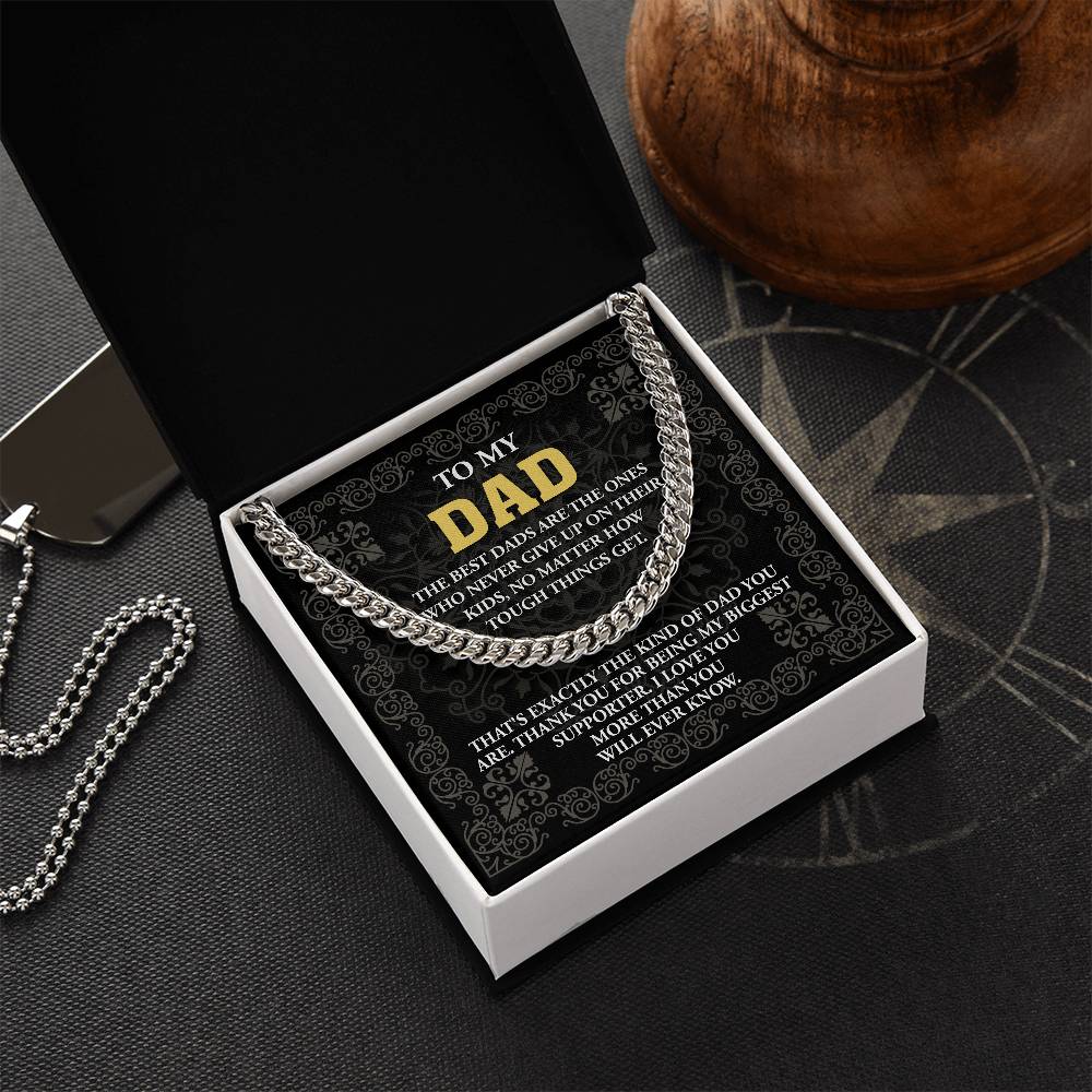 Best Dad Cuban Link Chain