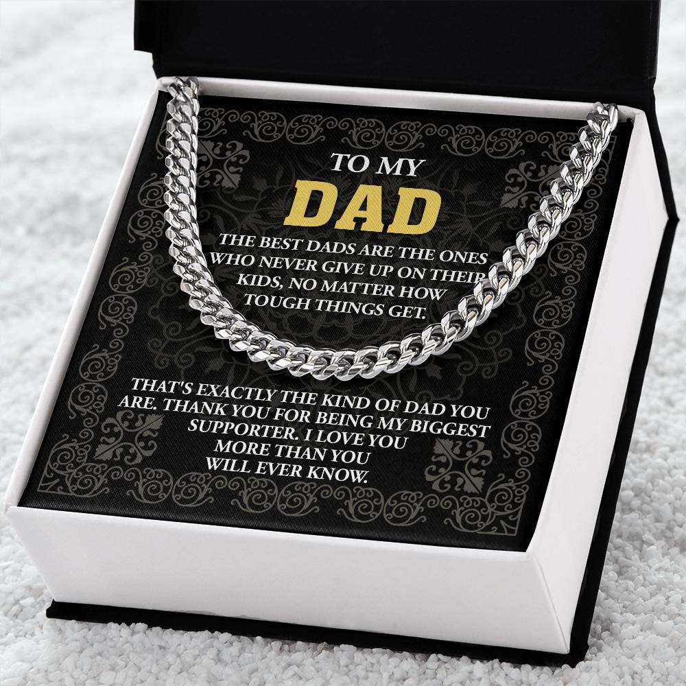 Best Dad Cuban Link Chain