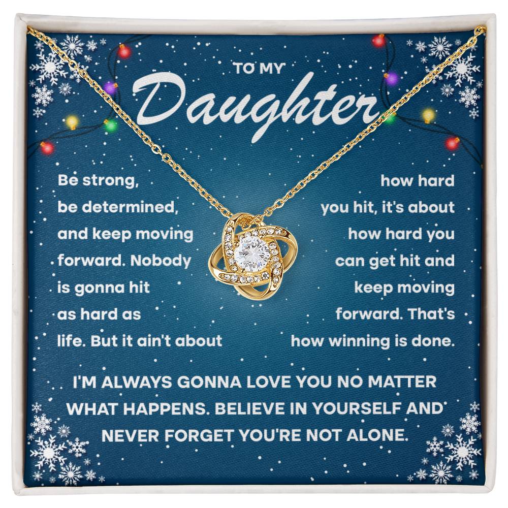 Daughter keep moving forward Necklace