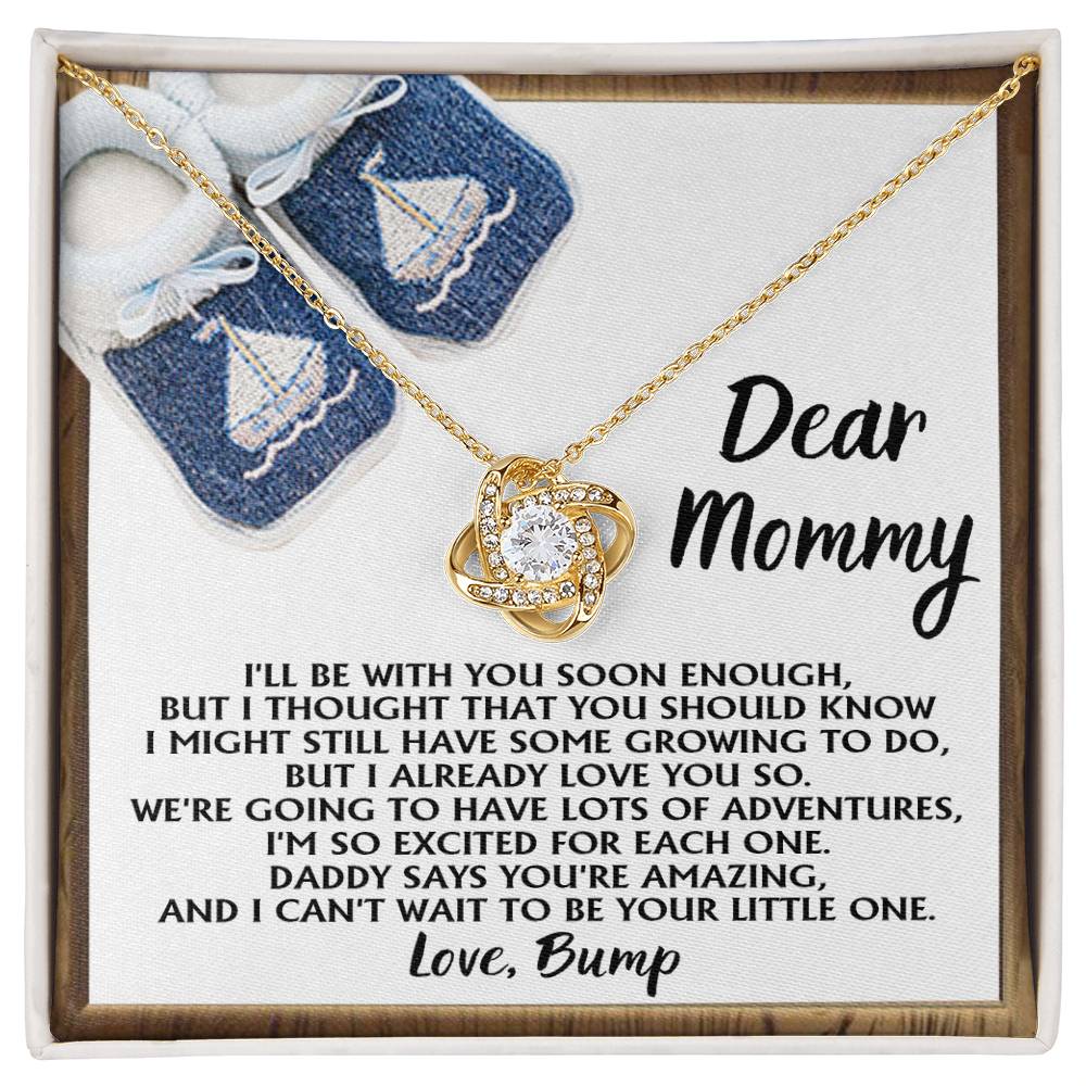 Dear Mommy Love Knot Necklace