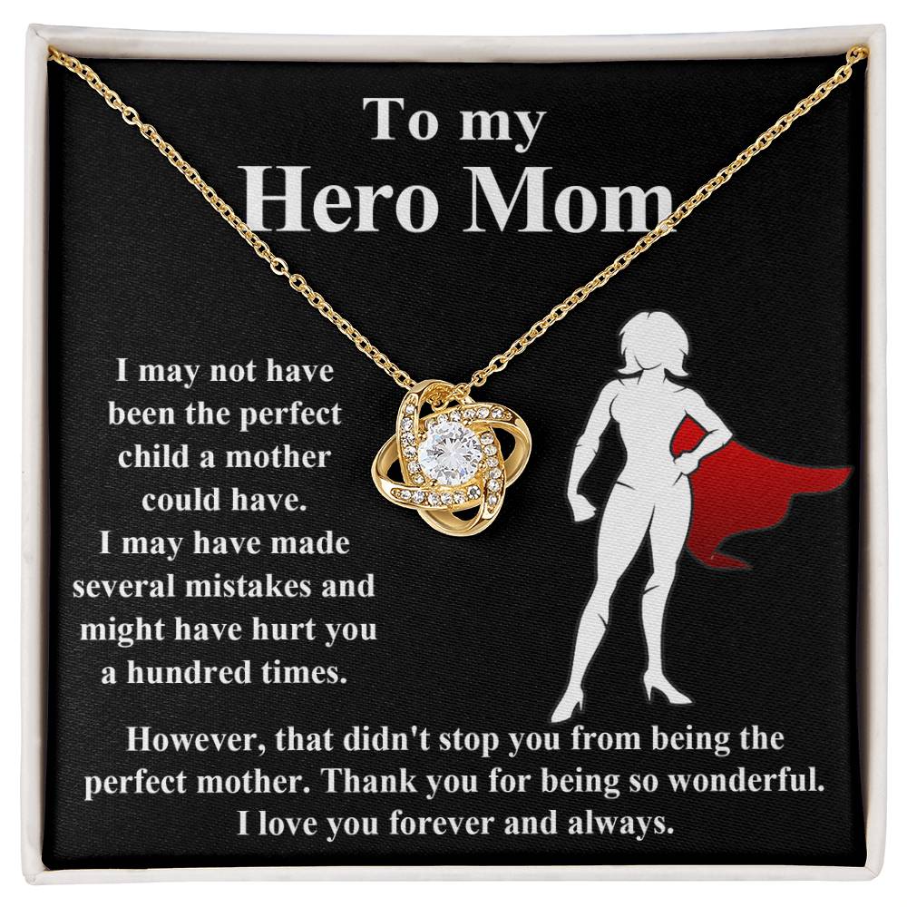 My Hero Mom Love Knot Necklace