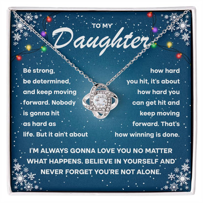 Daughter keep moving forward Necklace