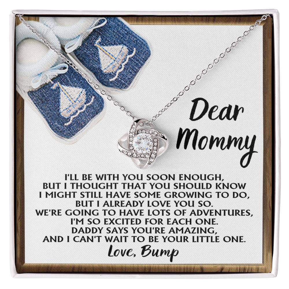 Dear Mommy Love Knot Necklace